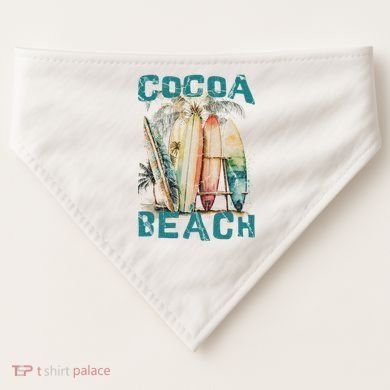Cocoa Beach Florida USA-Made Doggie Bandana