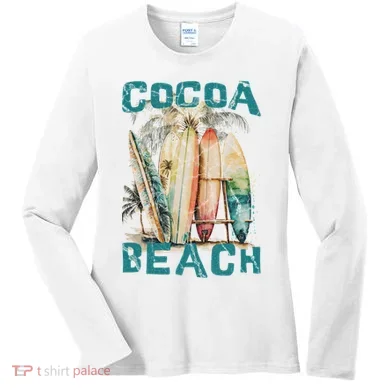 Cocoa Beach Florida Women's Long Sleeve Shirt
