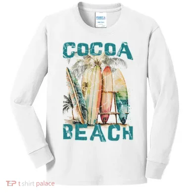Cocoa Beach Florida Kids Long Sleeve Shirt