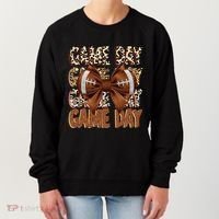 Coquette Bow Football Season Game Day Gift Women's Sweatshirt thumb 0