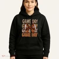 Coquette Bow Football Season Game Day Gift Hoodie thumb 5