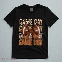 Coquette Bow Football Season Game Day Gift T-Shirt thumb 5