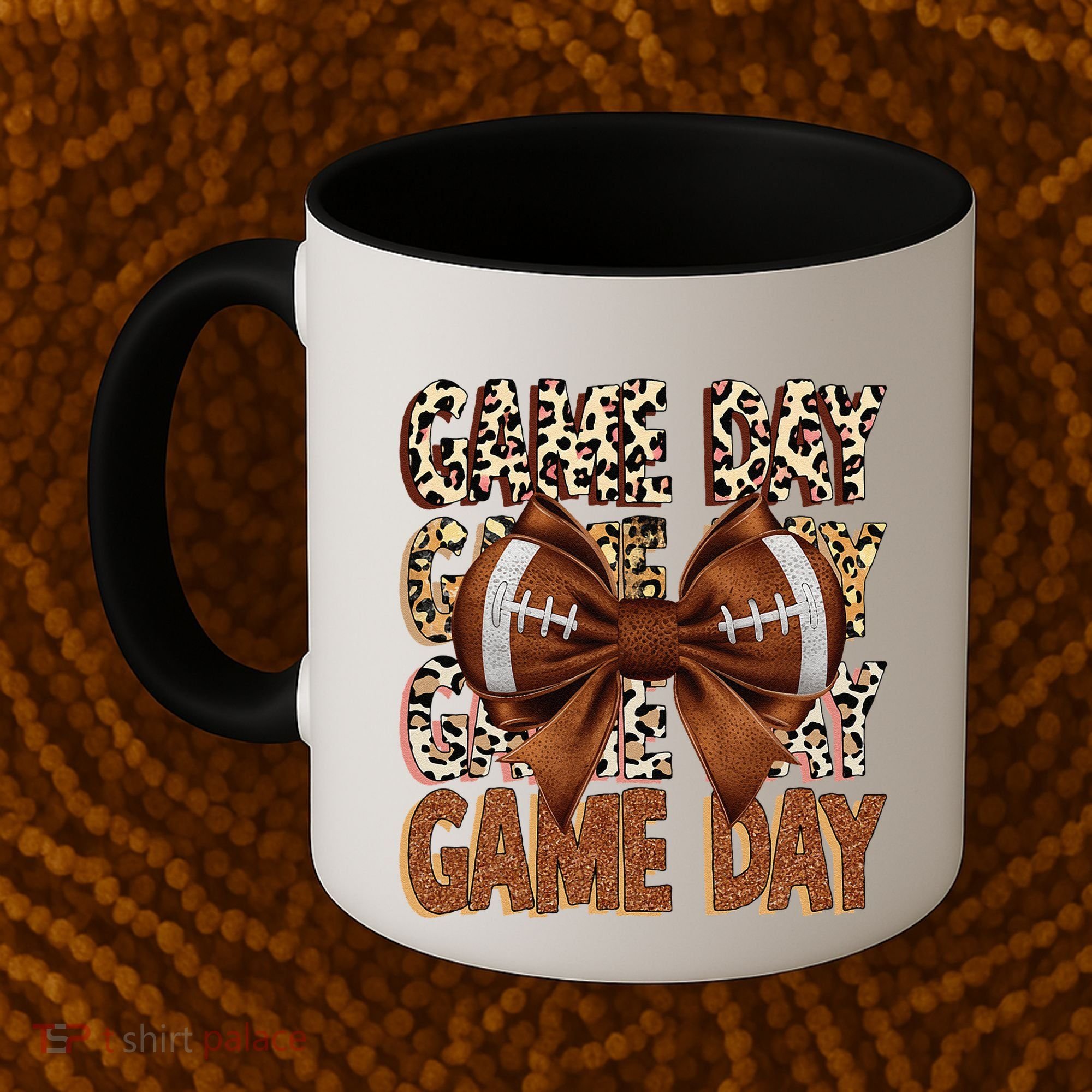 Coquette Bow Football Season Game Day Gift Coffee Mug