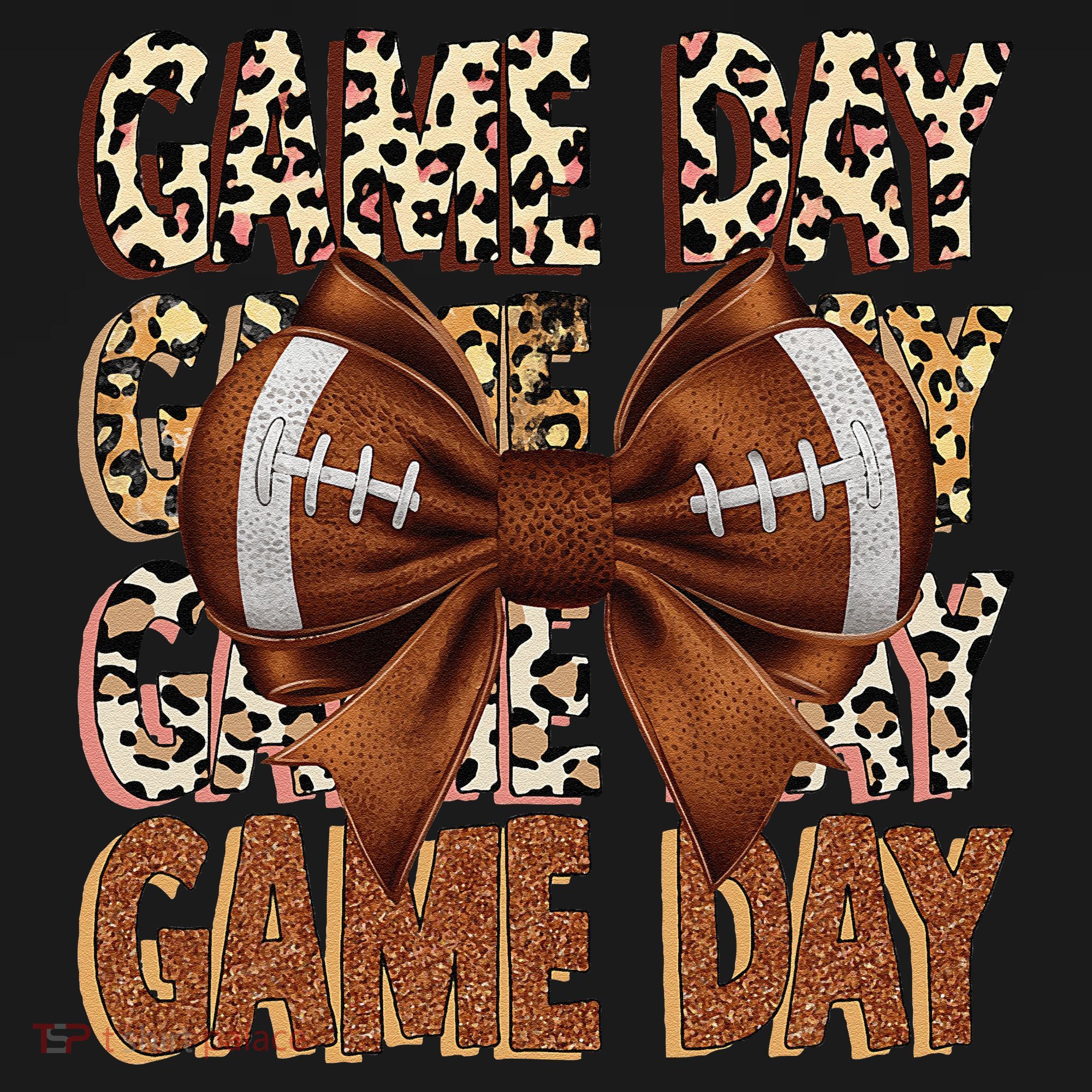 Coquette Bow Football Season Game Day Gift Women's Hoodie