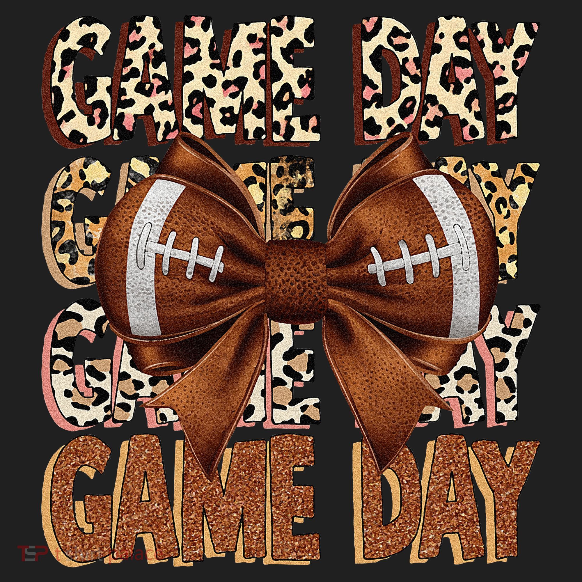 Coquette Bow Football Season Game Day Gift Tumbler