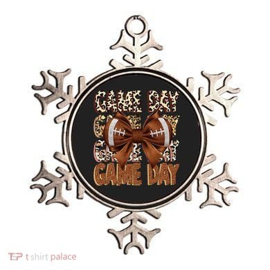Coquette Bow Football Season Game Day Gift Ornament