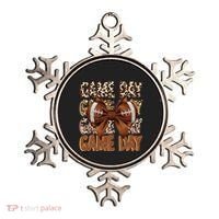 Coquette Bow Football Season Game Day Gift Ornament thumb 0