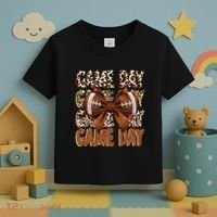 Coquette Bow Football Season Game Day Gift Toddler T-Shirt thumb 3