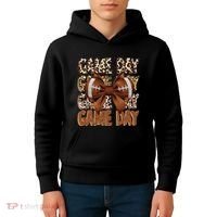 Coquette Bow Football Season Game Day Gift Kids Hoodie thumb 4