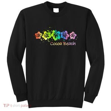 Cocoa Beach, Florida Watercolor Beach & Surf Sweatshirt