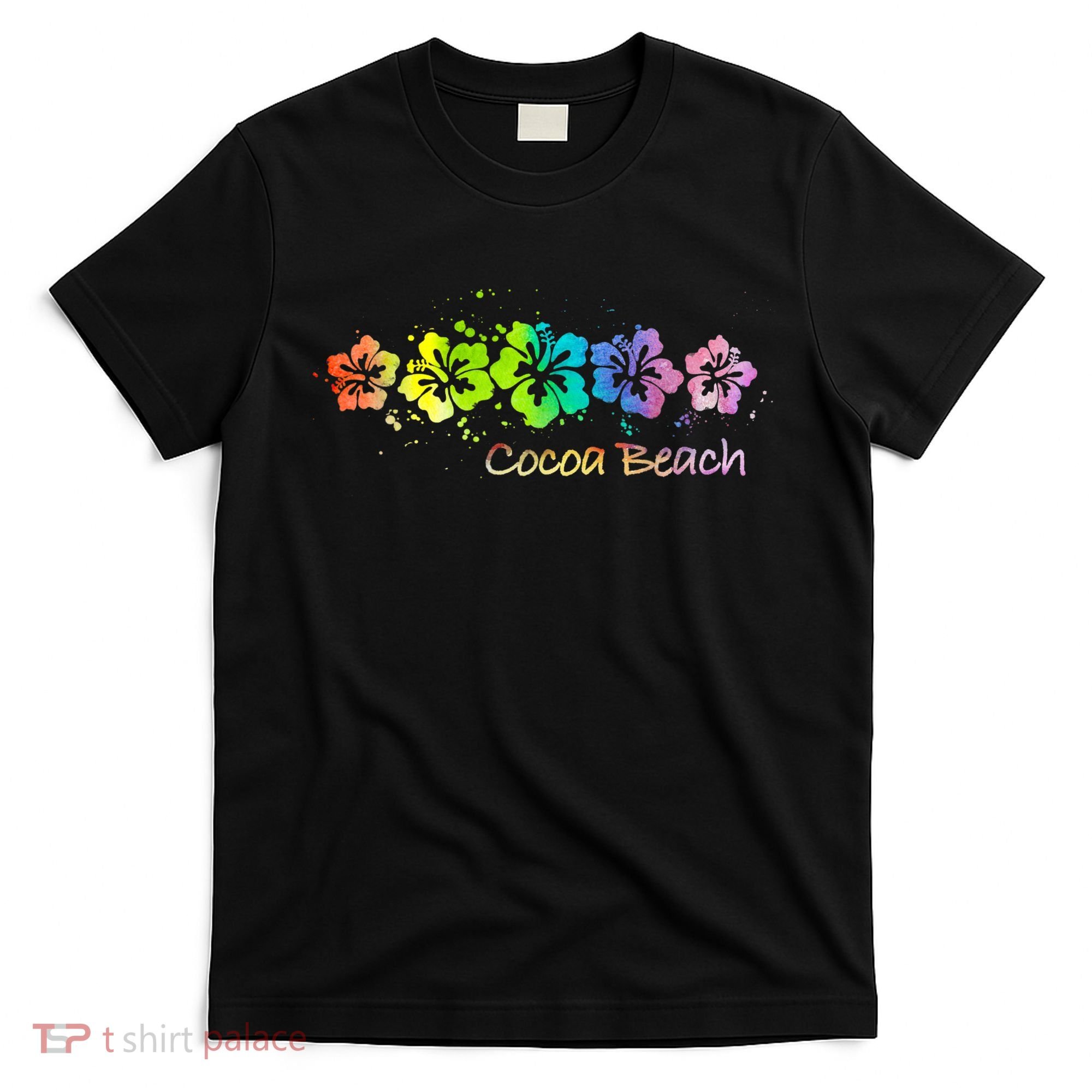 Cocoa Beach, Florida Watercolor Beach & Surf T-Shirt