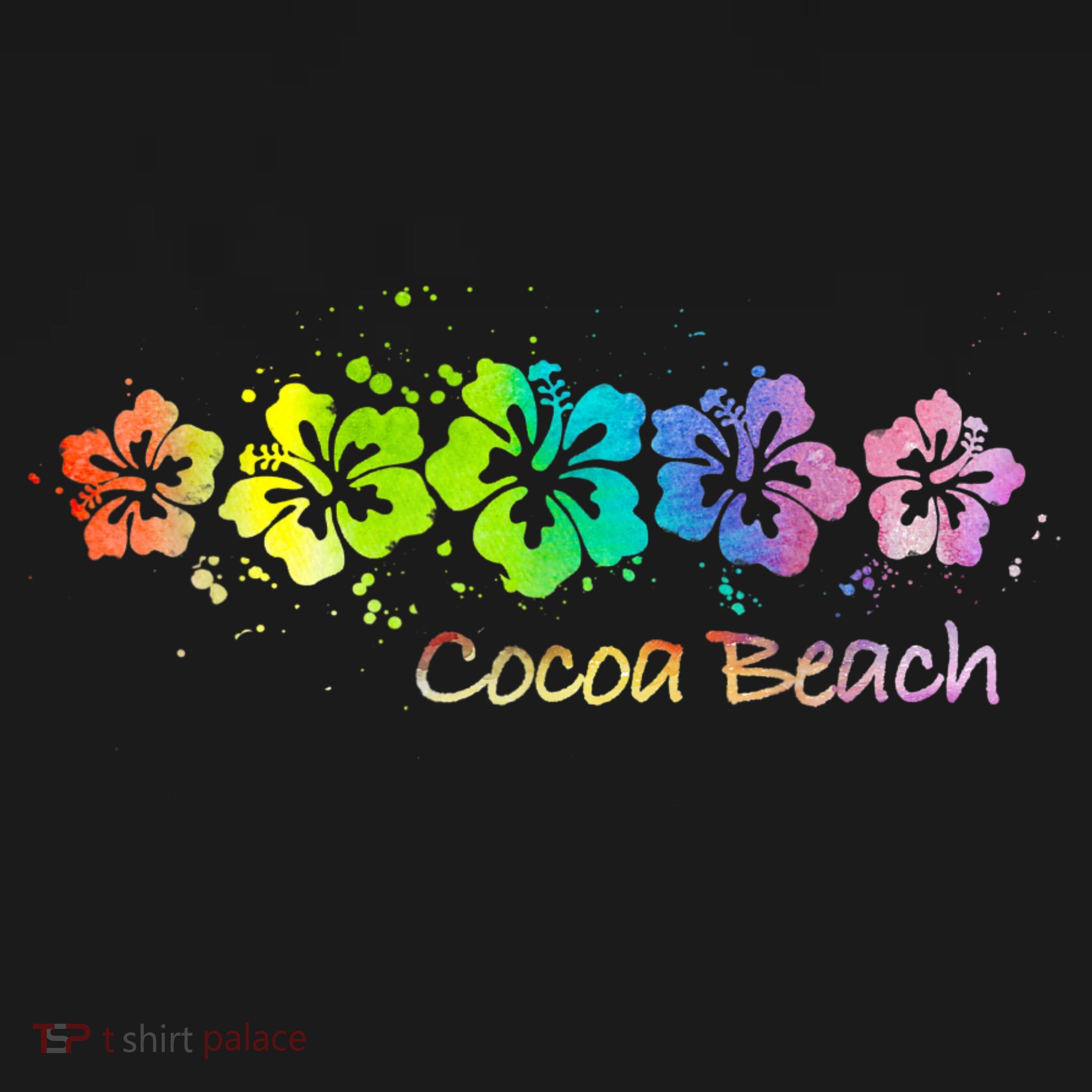 Cocoa Beach, Florida Watercolor Beach & Surf T-Shirt
