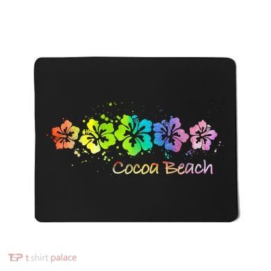 Cocoa Beach, Florida Watercolor Beach & Surf Mousepad