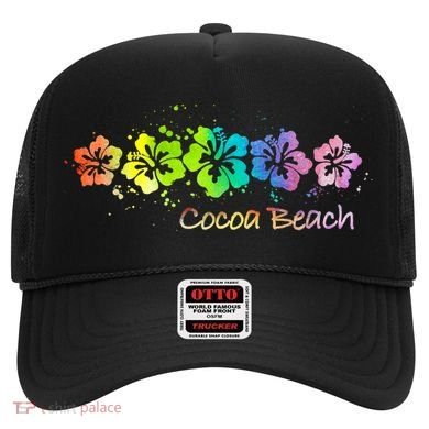 Cocoa Beach, Florida Watercolor Beach & Surf Hat