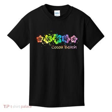 Cocoa Beach, Florida Watercolor Beach & Surf Kids T-Shirt