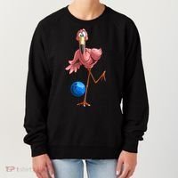 Cool Bowling Flamingo Women's Sweatshirt thumb 0