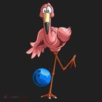 Cool Bowling Flamingo Women's Sweatshirt thumb 2