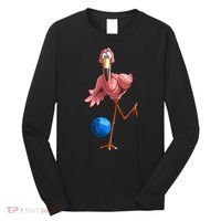 Cool Bowling Flamingo Long Sleeve Shirt thumb 0