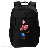 Cool Bowling Flamingo Backpack thumb 0