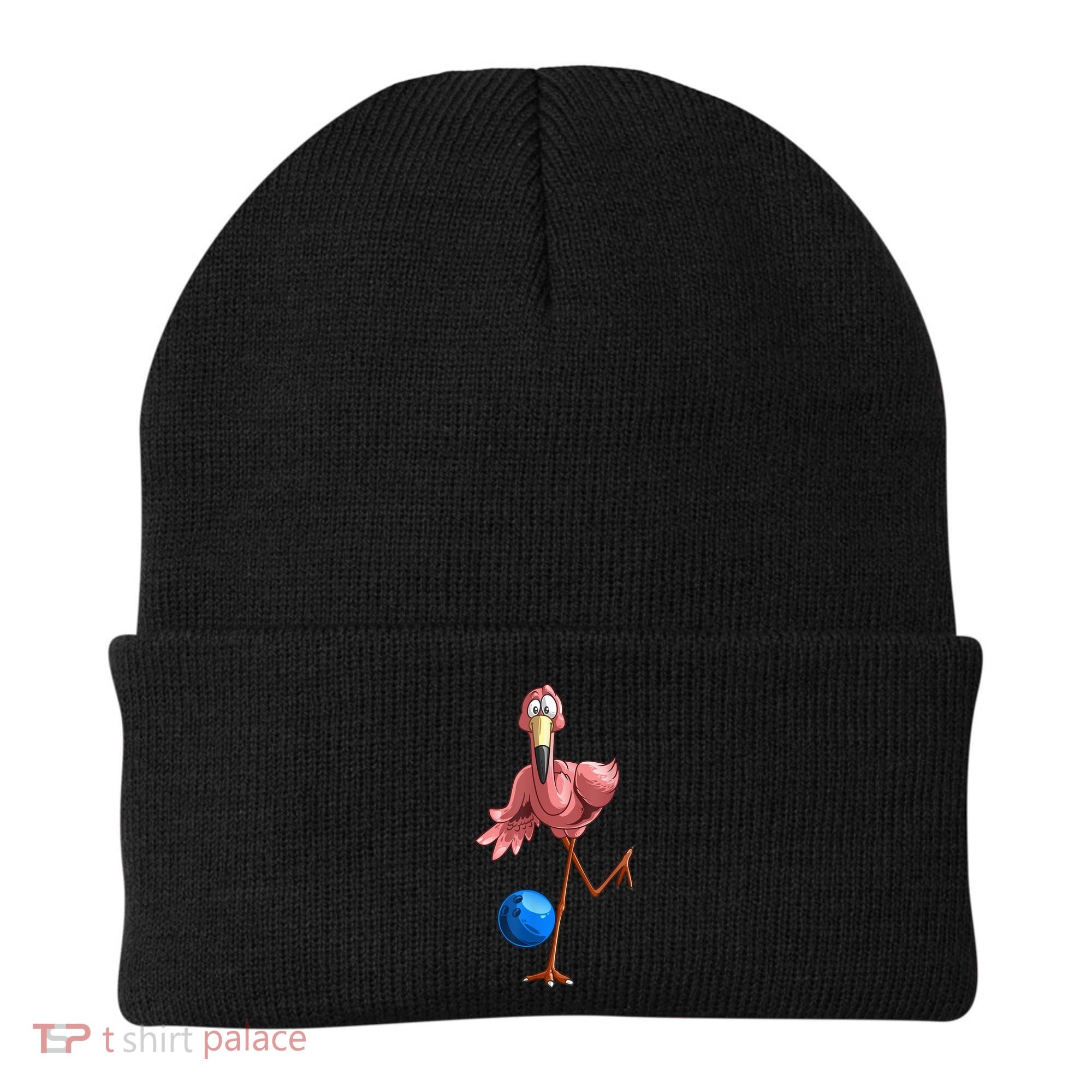 Cool Bowling Flamingo Beanie