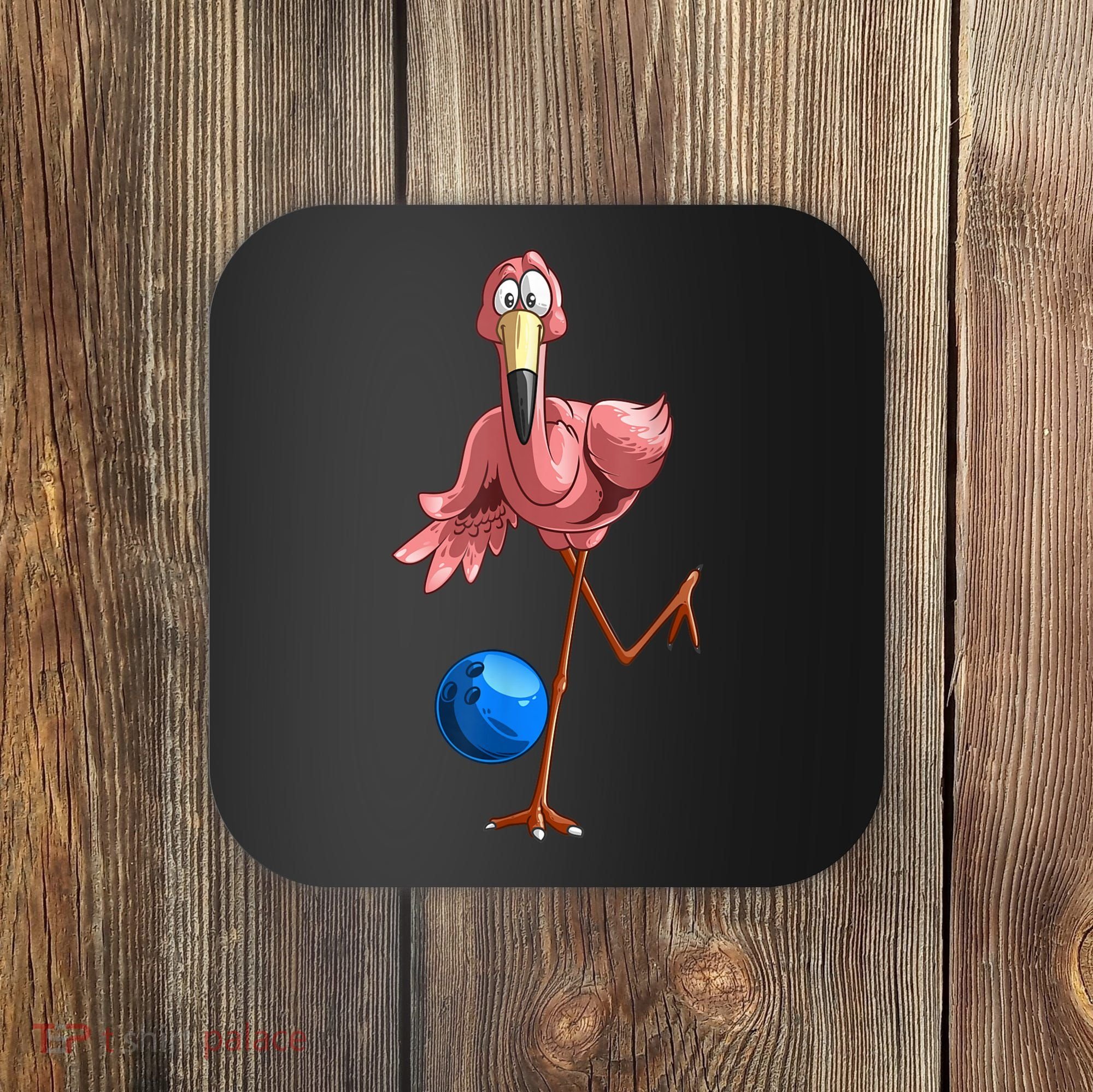 Cool Bowling Flamingo Coaster