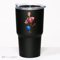 Cool Bowling Flamingo Tumbler thumb 0