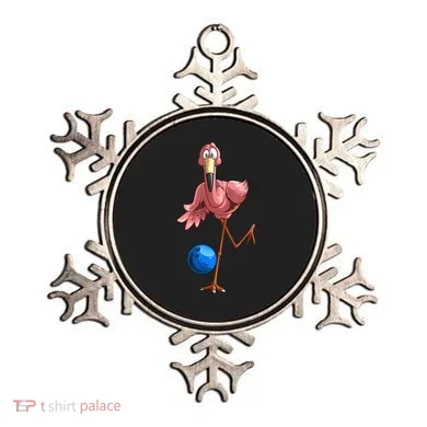 Cool Bowling Flamingo Ornament