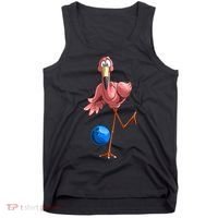Cool Bowling Flamingo Tank Top thumb 0