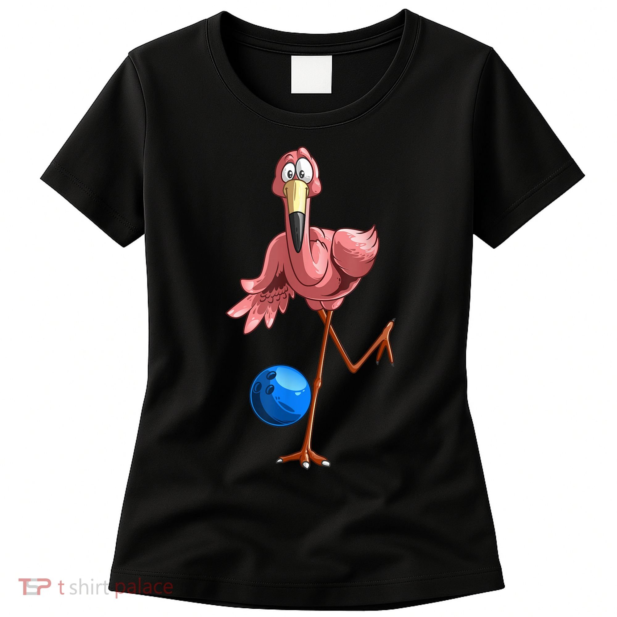 Cool Bowling Flamingo Women's T-Shirt