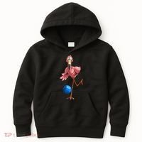 Cool Bowling Flamingo Kids Hoodie thumb 0
