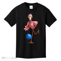 Cool Bowling Flamingo Kids T-Shirt thumb 0