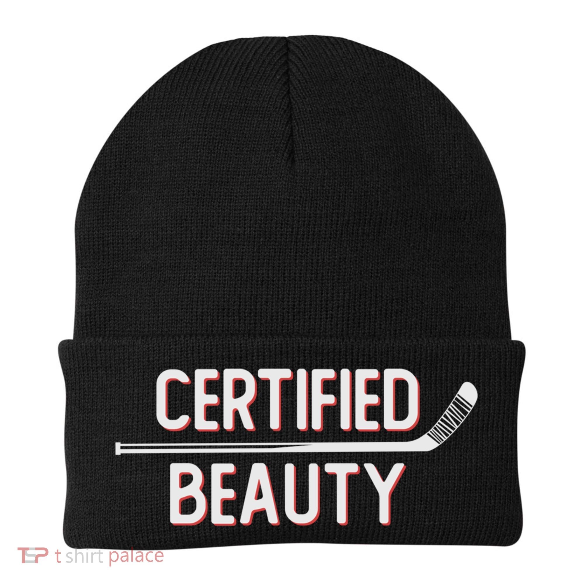 Certified Beauty Funny Ice Hockey Slang Wheel Snipe Celly Cool Gift Beanie