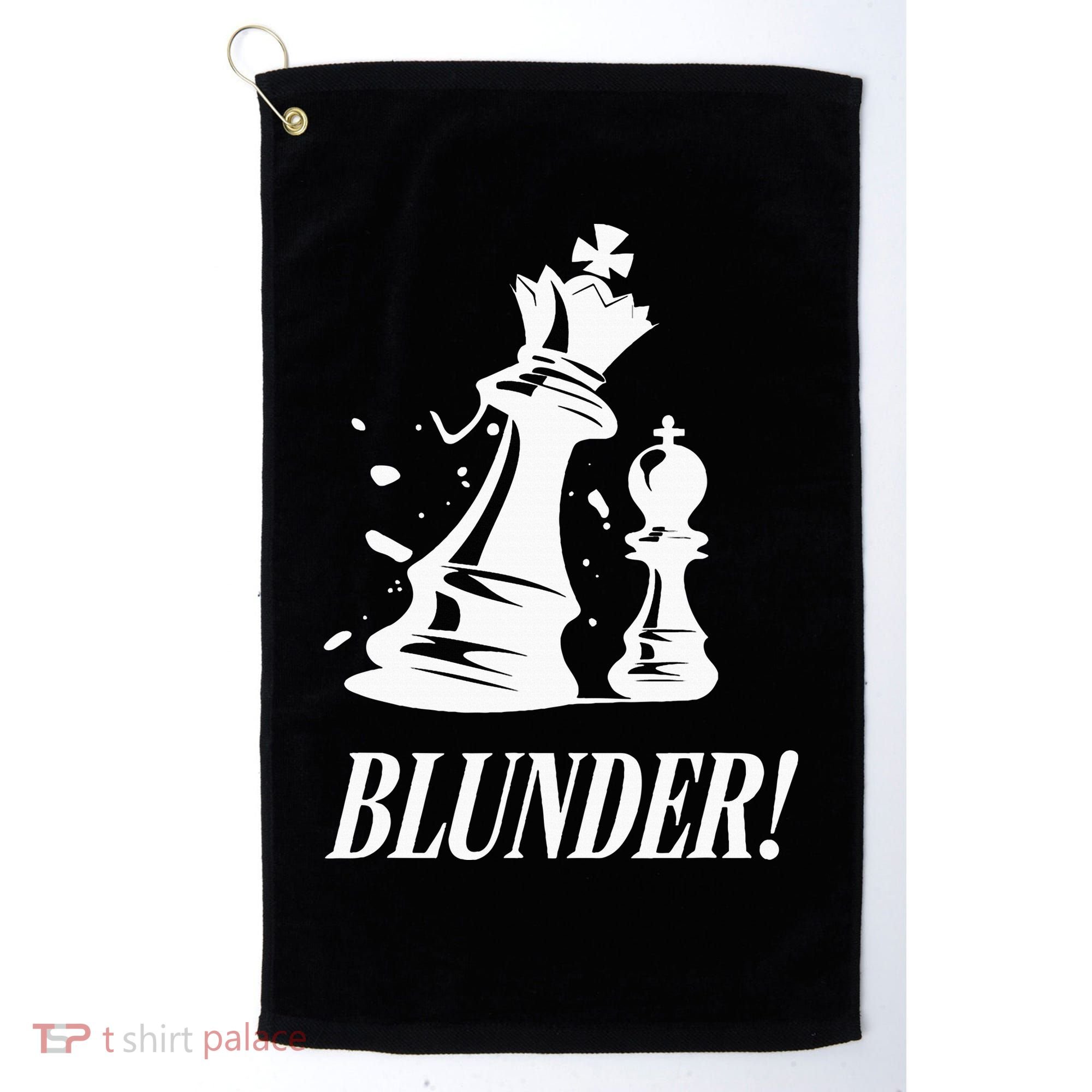 Chess Blunder Funny Player Joke Club Team Game Humor Golf Towel