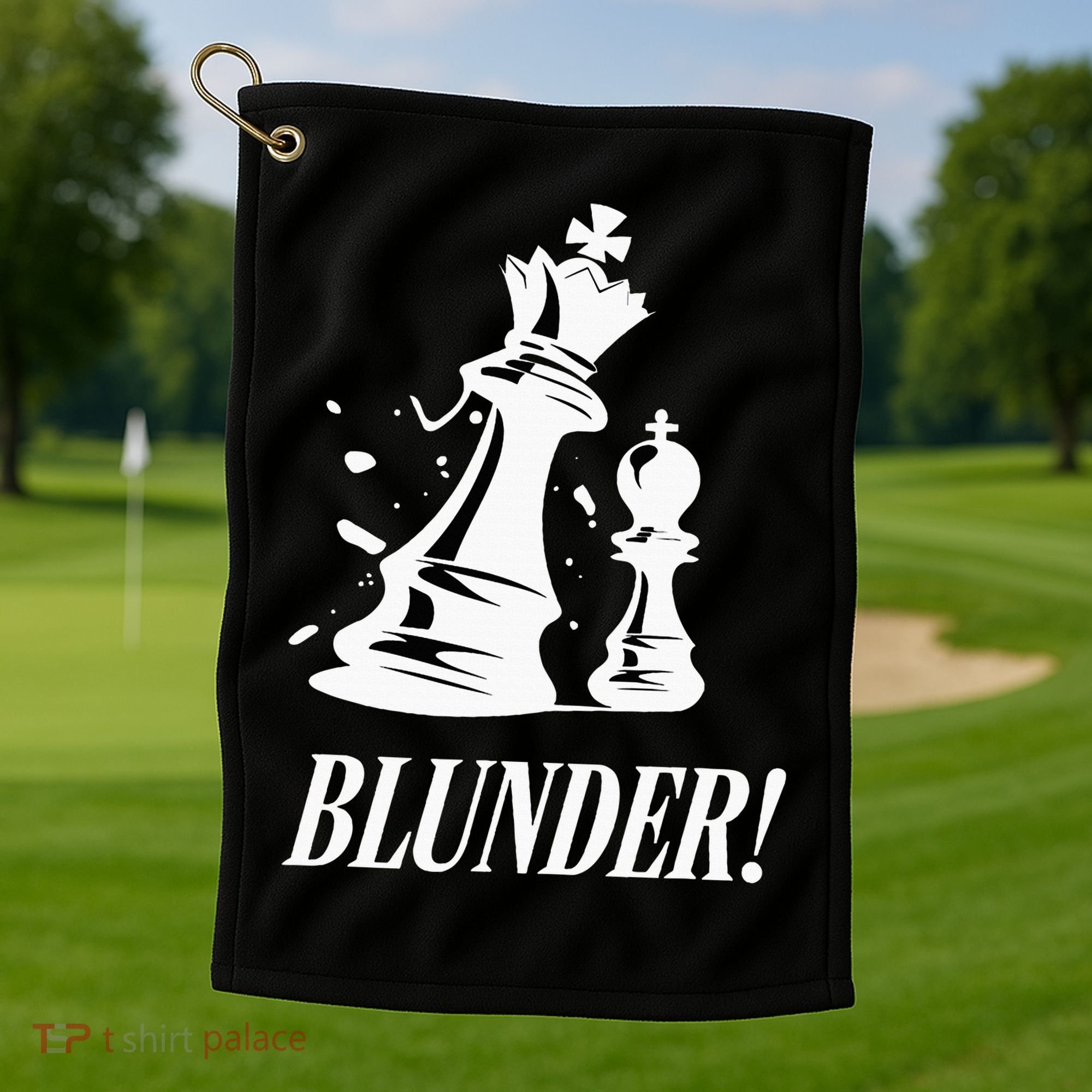 Chess Blunder Funny Player Joke Club Team Game Humor Golf Towel