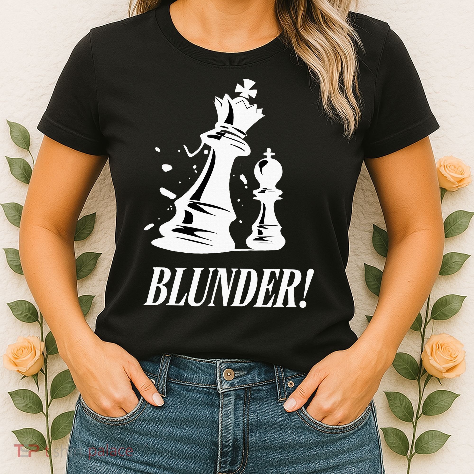 Chess Blunder Funny Player Joke Club Team Game Humor Women's T-Shirt