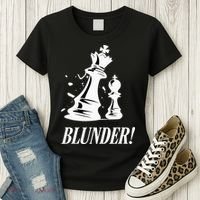 Chess Blunder Funny Player Joke Club Team Game Humor Women's T-Shirt thumb 3