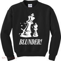 Chess Blunder Funny Player Joke Club Team Game Humor Kids Sweatshirt thumb 0