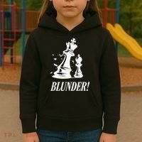 Chess Blunder Funny Player Joke Club Team Game Humor Kids Hoodie thumb 3