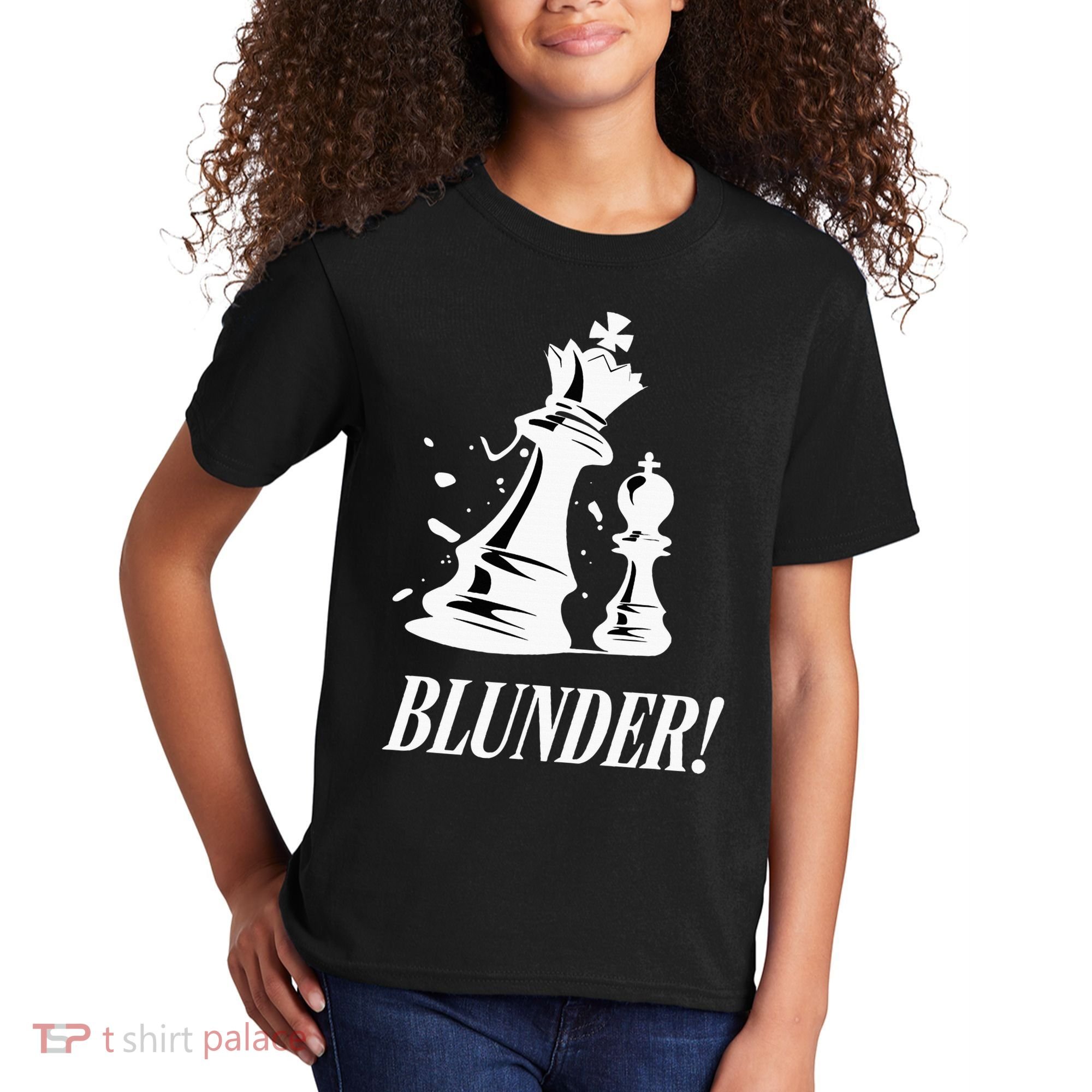 Chess Blunder Funny Player Joke Club Team Game Humor Kids T-Shirt