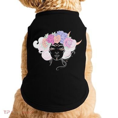 Cute Boho Flower Crown Woman Doggie Tank