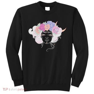 Cute Boho Flower Crown Woman Sweatshirt