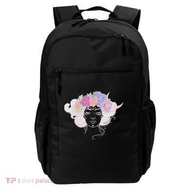 Cute Boho Flower Crown Woman Backpack