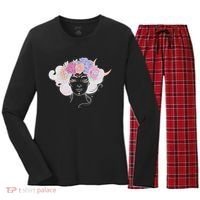 Cute Boho Flower Crown Woman Women's Long Sleeve Flannel Pajama Set  thumb 0
