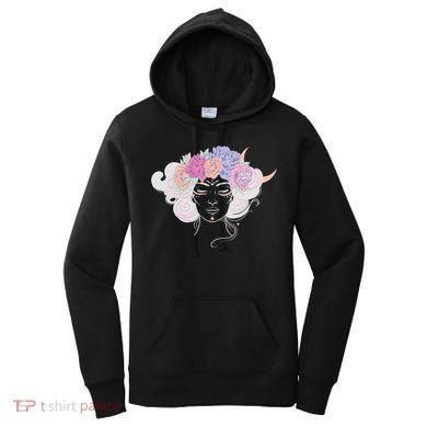 Cute Boho Flower Crown Woman Women's Hoodie