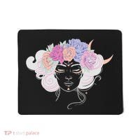 Cute Boho Flower Crown Woman Mousepad thumb 0