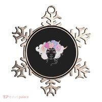 Cute Boho Flower Crown Woman Ornament thumb 0