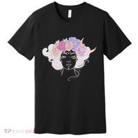Cute Boho Flower Crown Woman Premium T-Shirt thumb 0