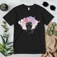 Cute Boho Flower Crown Woman Premium T-Shirt thumb 2