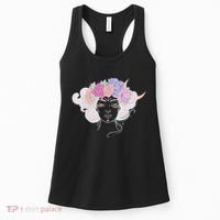 Cute Boho Flower Crown Woman Women's Tank Top thumb 0