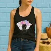 Cute Boho Flower Crown Woman Women's Tank Top thumb 2